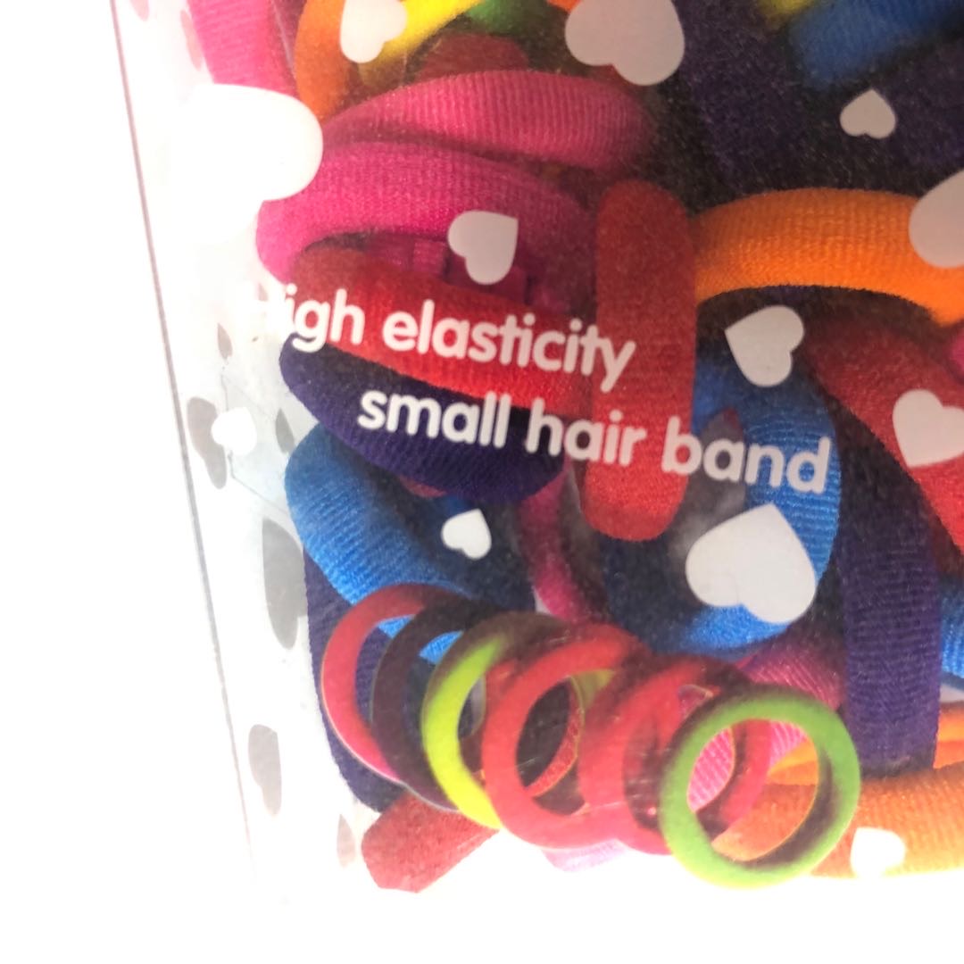Colorful seamless hair bands, high-elasticity nylon hair ties, basic Korean-style headwear, seamless rubber bands Specification image