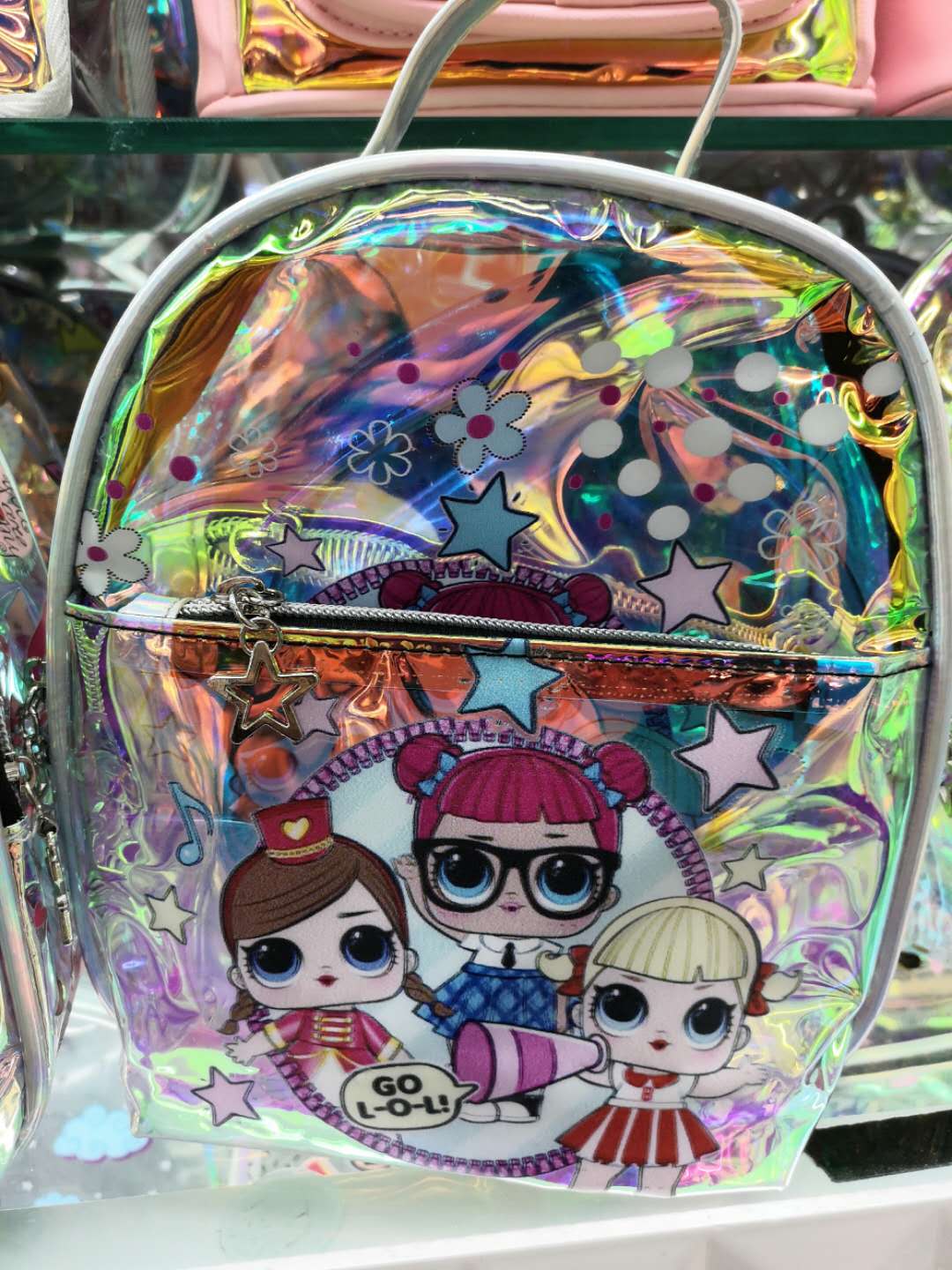 Backpack Dual Crossbody Casual Ethnic Style Transparent Lovely Large Capacity Travel Backpack