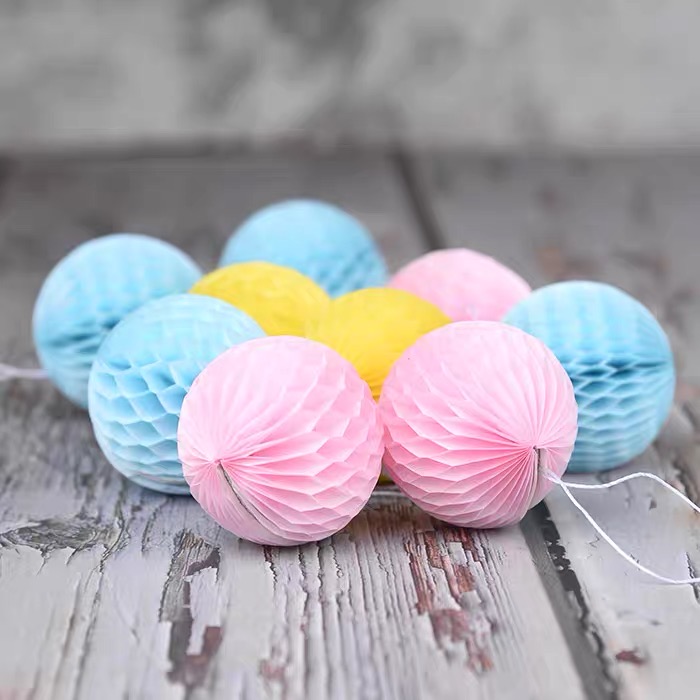 Xingyu Craft Decorations Christmas honeycomb Balls, Christmas ball decals, festival party decorations 3D three-dimensional paper handicrafts Specification image