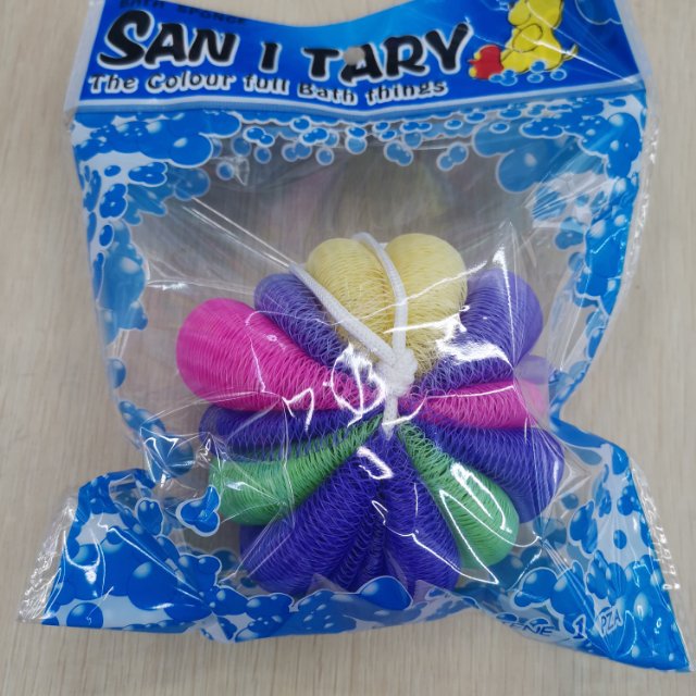 Watermelon Flower Large Bath Bath Ball Bath Ball Bath Flower Lovely Bath Rub Back Foaming Bath Products Bath Flower Bath Towel Specification drawing