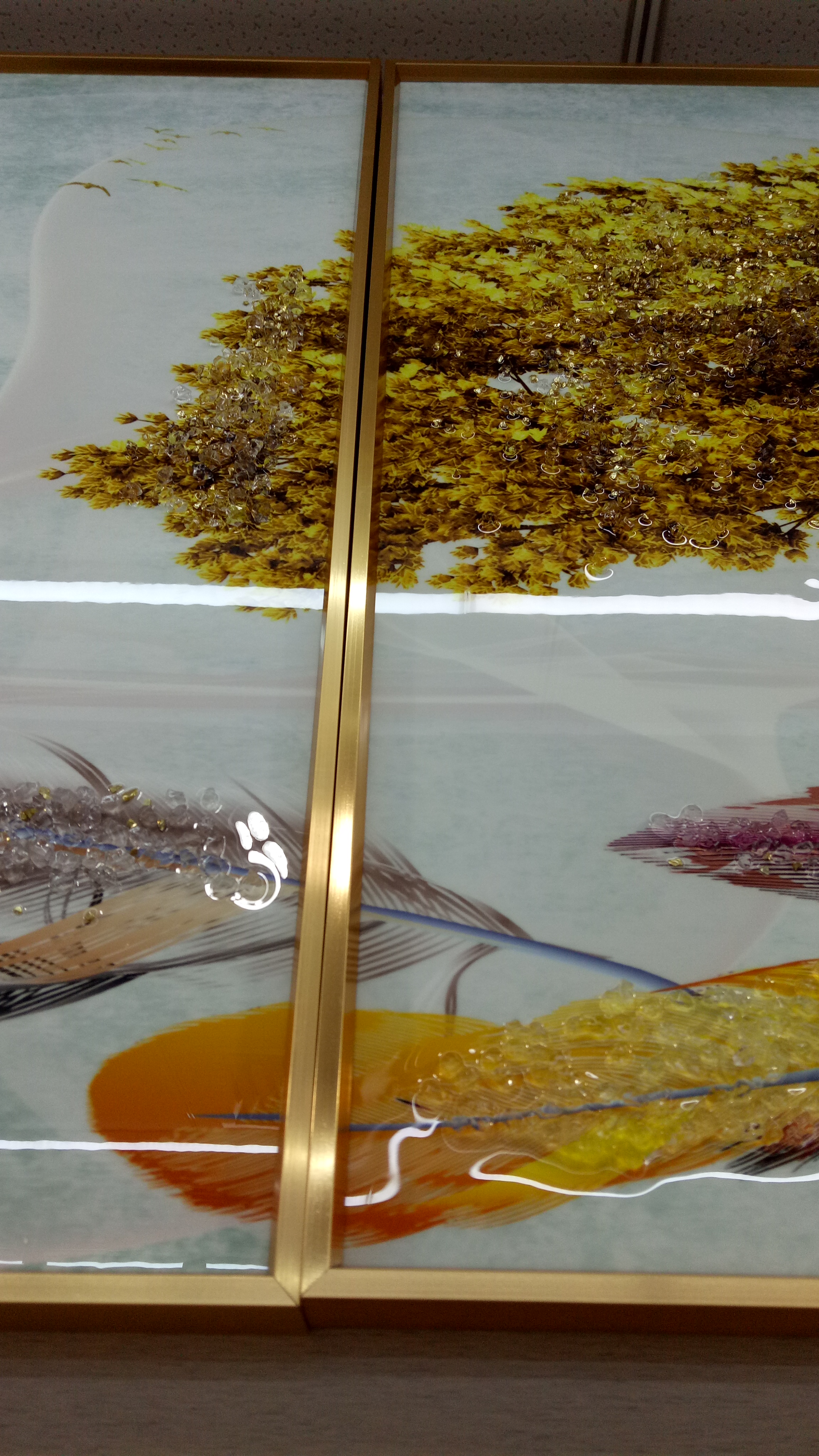 尚美雅画业50X70、70X100cm铝合金晶钻装饰画细节图