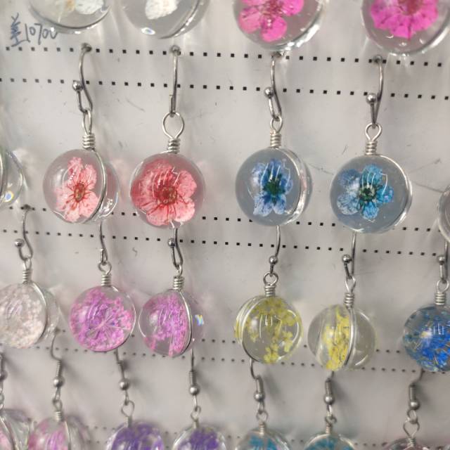 Dried flower life tree pendant accessory details Picture