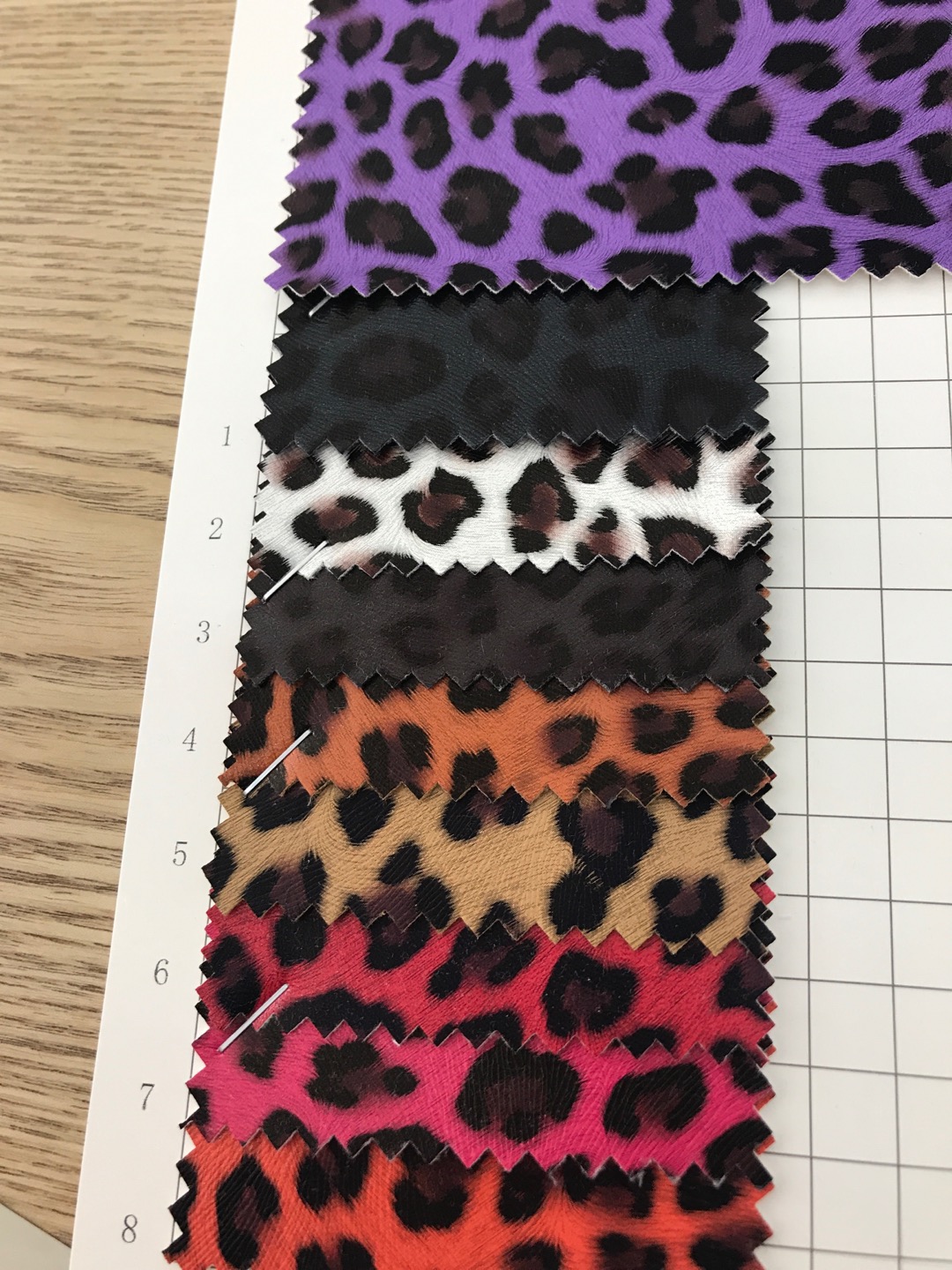 Factory direct selling new PU jaguar spot high school low-grade luggage sofa shoe material fabric details Picture