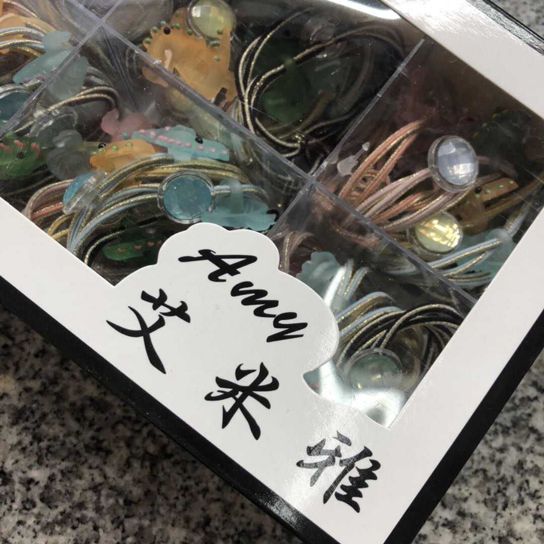 Hair bands, headbands, hair ties, leather straps, hair ties, rubber bands, Korean version of cute little dinosaurs, Internet celebrities, Korean girls on Instagram Specification image