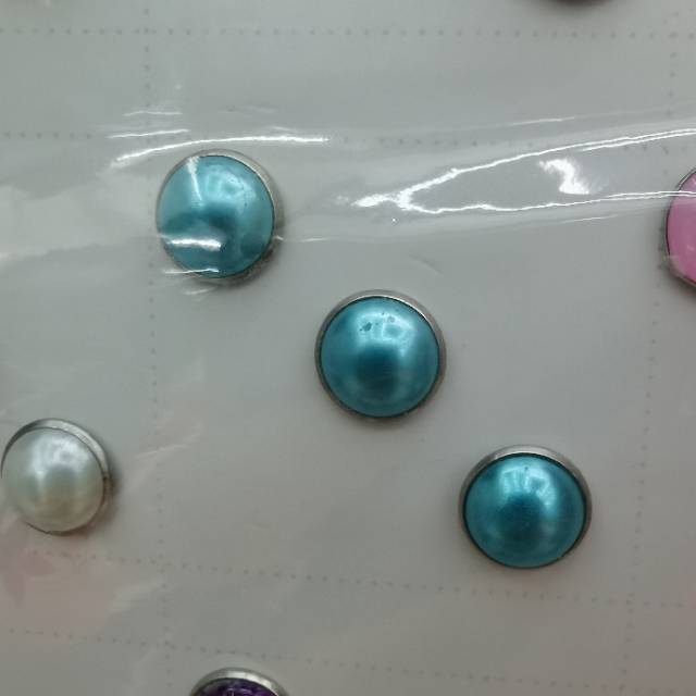 金属珍珠圆形扣子铆钉开衫毛衣上衣小香风纽扣大衣毛呢衣服百搭装饰女服装辅料细节图
