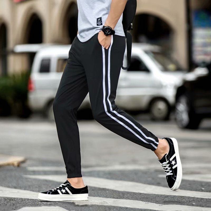 Men's loose casual pants, stretchy men's pants, tight-fitting quick-drying fitness pants details Picture