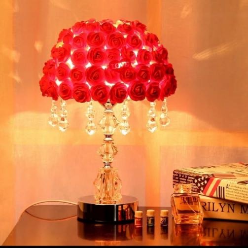 The manufacturer's new rose scented wedding fashion table lamp, a calming scented sleep aid lamp