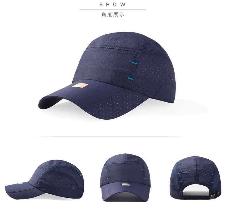 鸭舌帽子女防晒透气户外休闲速干帽春夏户外骑行运动帽男
