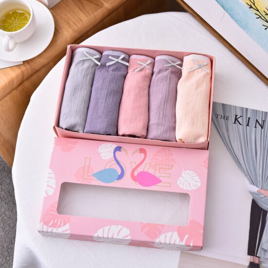 Japanese-style cute girl antibacterial triangle pants, women's seamless large-sized sexy student underwear, women's pure cotton Specification image