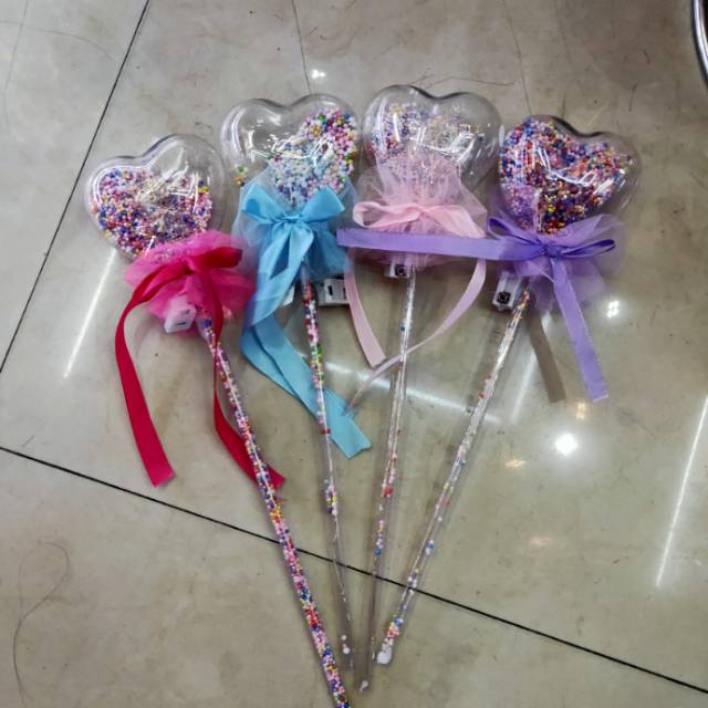 塑料心形状星空球儿童玩具