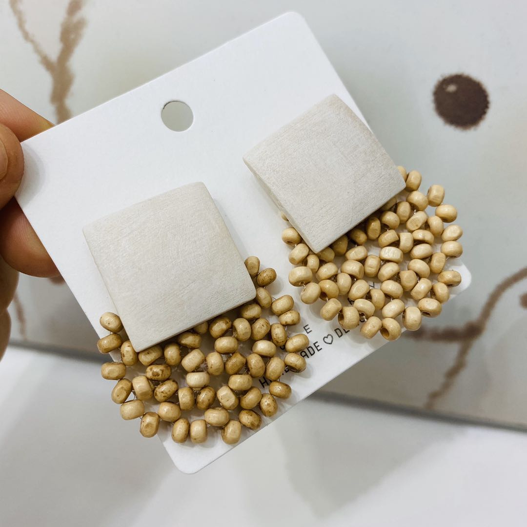 New stylish and versatile forest-themed long earrings and earrings, elegant and versatile, eco-friendly and anti-allergy earrings details Picture