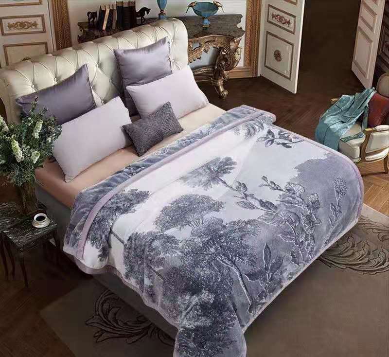 2020 New Factory Direct Boutique Plain Color Embossed Flannel Blanket Specification drawing