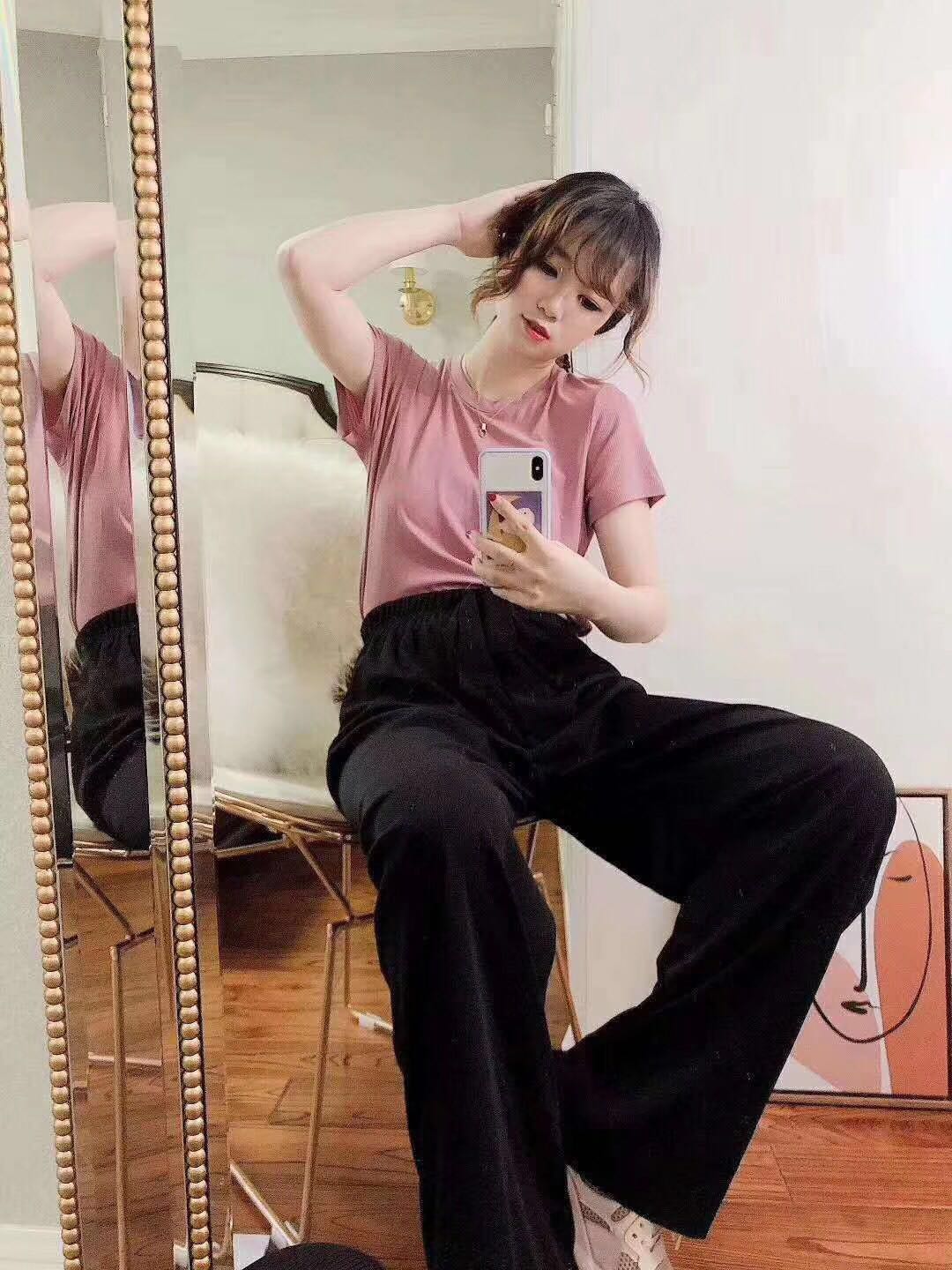 阔腿裤女高腰垂感2020春夏装新款韩版宽松产品图