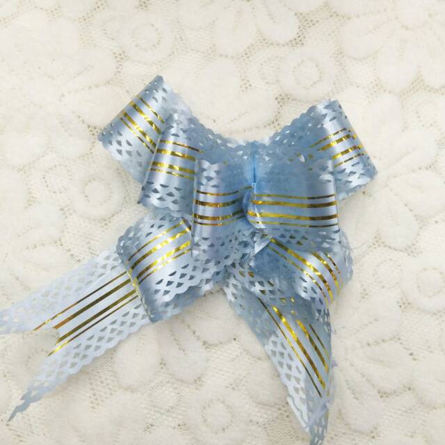 Qian In Accordance With The Ribbon Office Culture Atmosphere Decoration Supplies Blue Gold Thread Ribbon Wedding Car Wedding Decorations Wedding Supplies Ribbon Ribbon