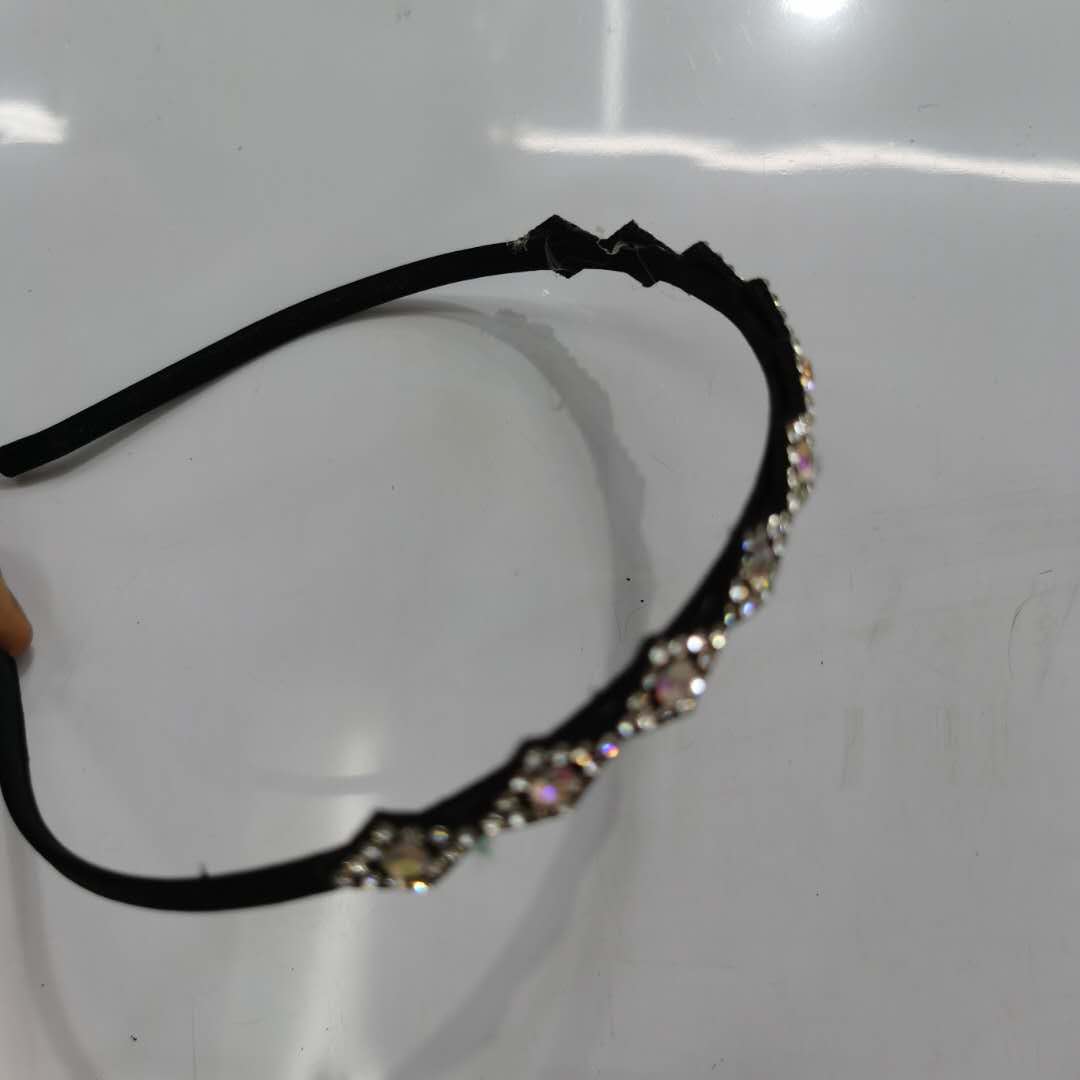 Korean Version Of The Fashion Foreign Hot Ladies Alloy Headband Diamond Head Buckle Specification drawing