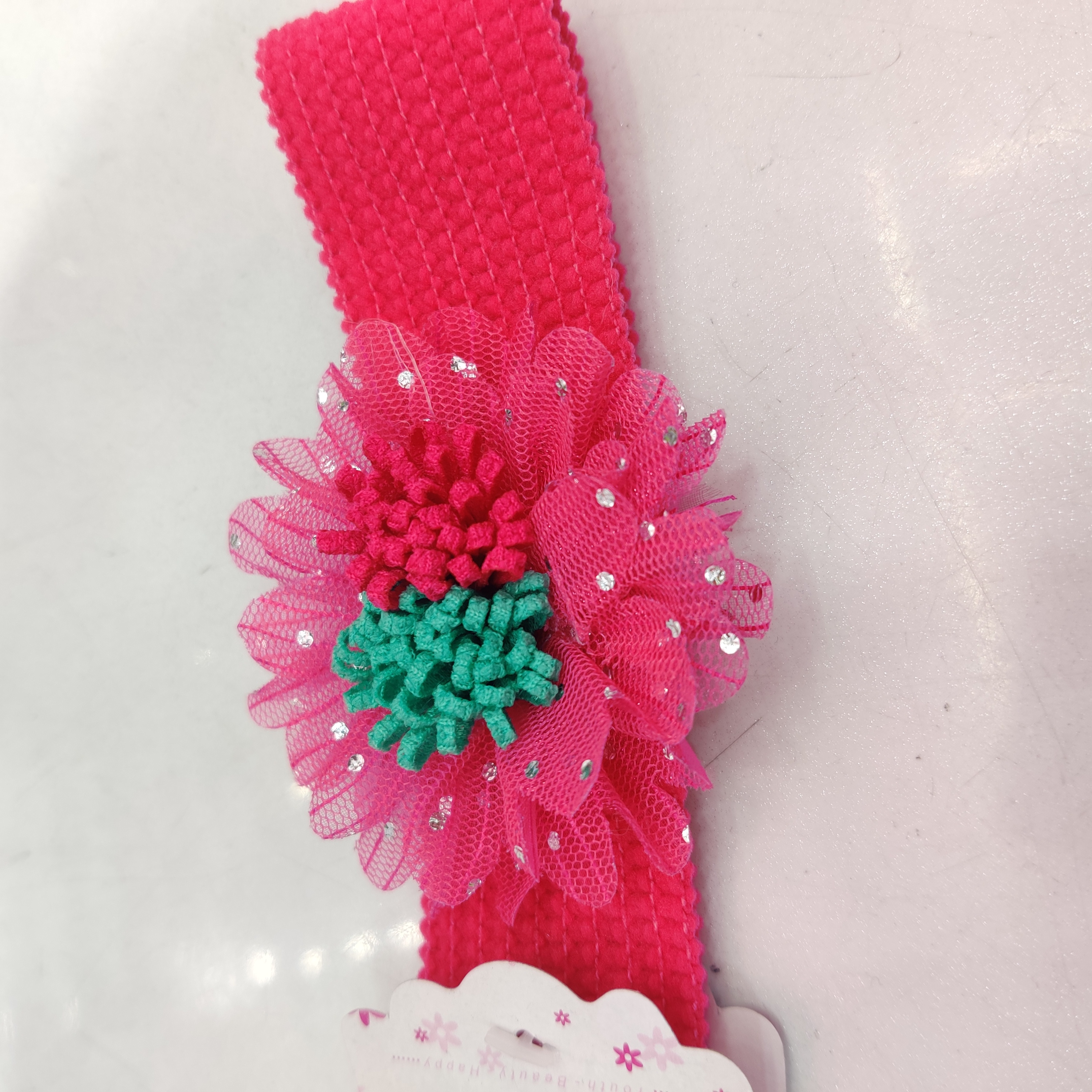 宝宝韩版发带发饰红色婴儿bb搭配公主裙头饰发带宝宝弹力发带产品图