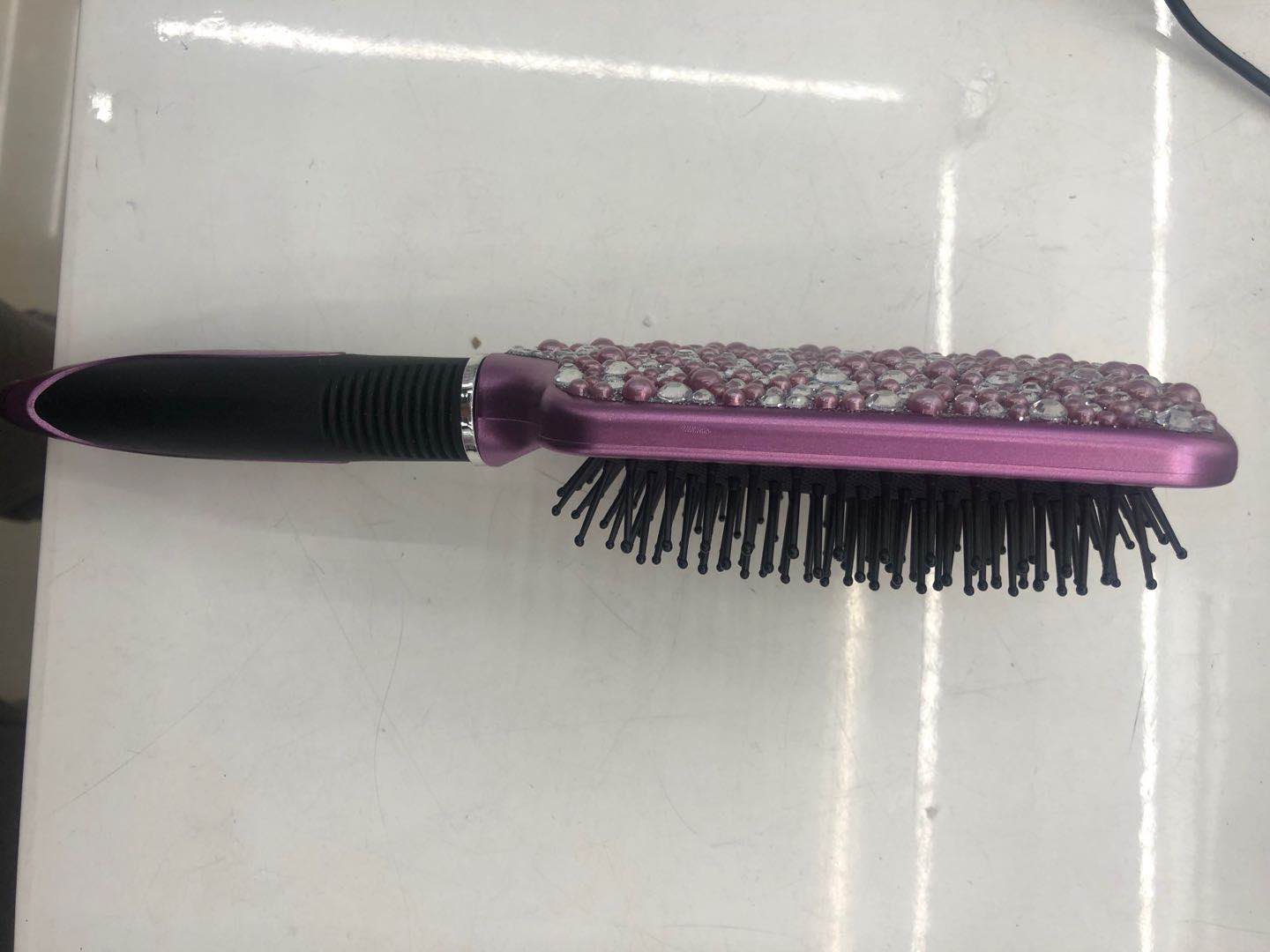 Purple Scalp Massage Comb Head Smoothing Hair Comb Air Bag Curling Comb Anti-Static