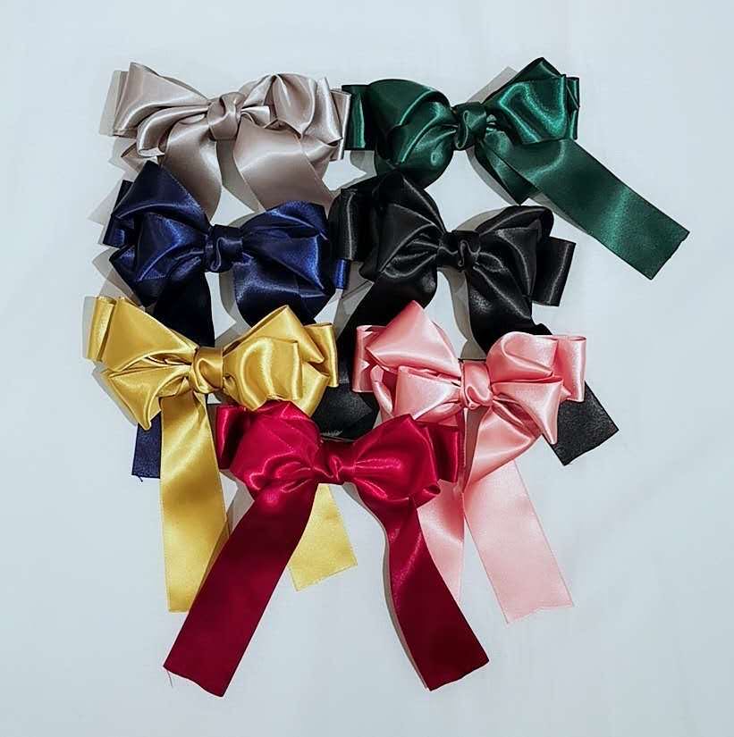 Direct selling creative bow ribbon imitation hemp red snow plaid striped bow thumbnail