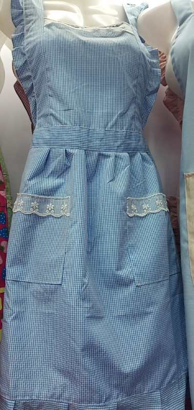 长方格双口袋围裙家用厨房服务员纯棉工作服时尚男防水防油围腰罩衣