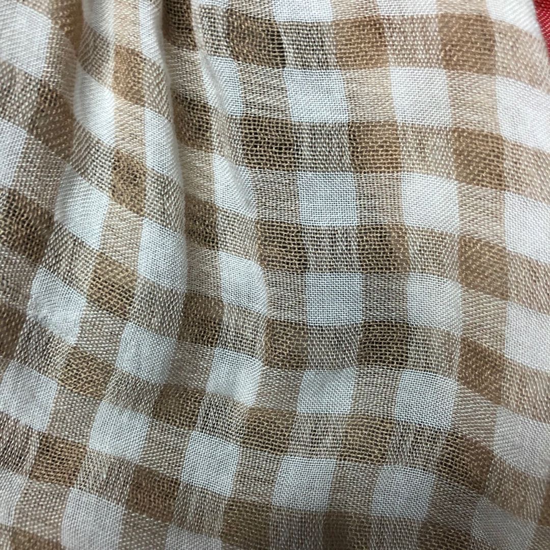 Check striped polyester-cotton fabric scarf fabric reservation Specification image