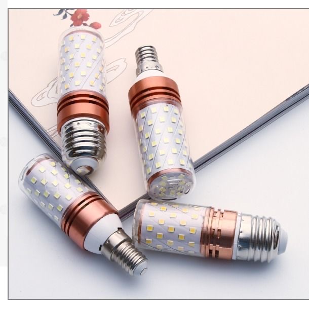 超亮LED灯泡玉米灯节能灯家用客厅灯卧室灯白光暖光三色变光灯泡细节图