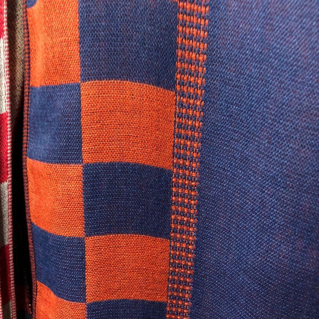 Checked full polyester fabric scarves with mixed colors are available for wholesale Specification image