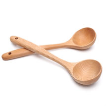 榉木勺子木汤勺日式长柄木质木制实木头粥勺火锅家用大号无漆创意