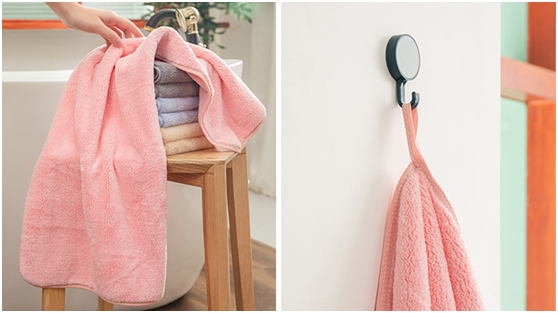 The large coral velvet headscarf dries quickly, does not shed or fade, and is comfortable details Picture