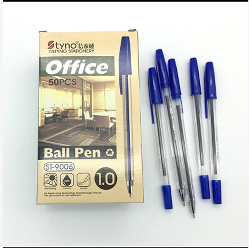 1.0mm 50 boxed slippery oil pens for students' office use thumbnail