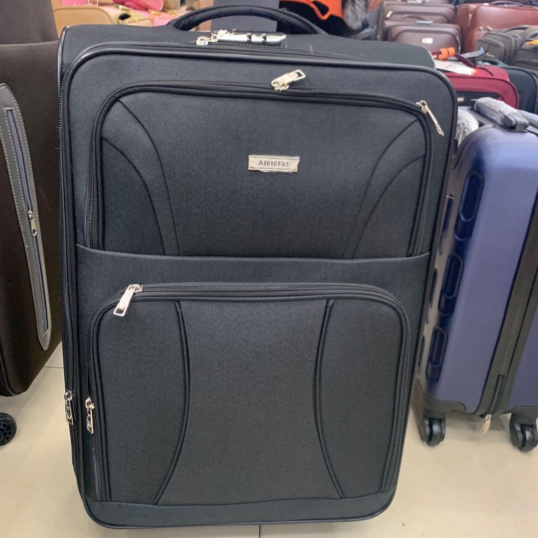 黑色牛津布行李箱密码旅行拉杆箱男万向轮