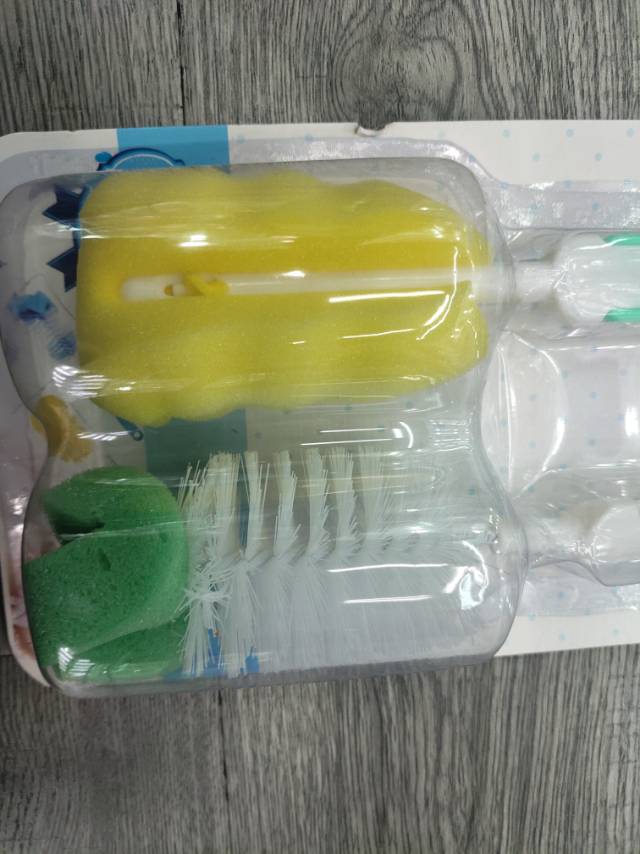 多功能洗奶瓶刷子吸管清洗刷宝宝奶嘴刷儿童2件套清洁刷套装产品图