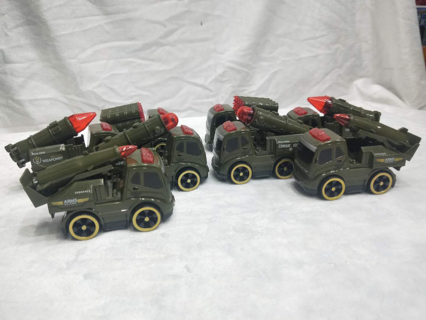 东风导弹车模型车惯性车回力军车益智玩具批发