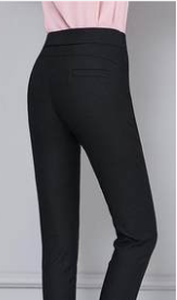 Spring elastic straight-leg pants, middle-aged women's spring and autumn casual long pants Specification image