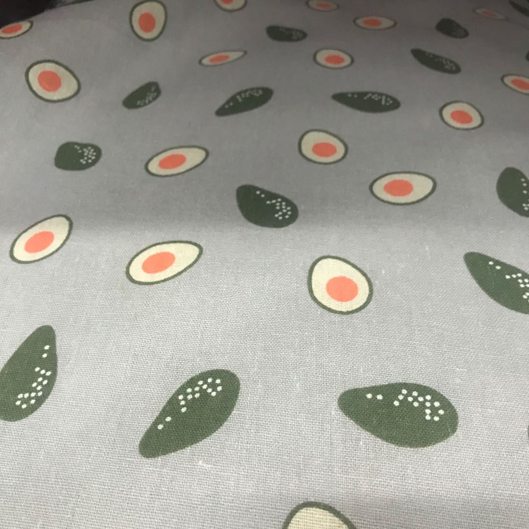 Avocado Imitation Linen Printing Cloth Cotton Linen Printing Clothing Cloth Restaurant Tablecloth Decorative Dress Floral Fabric