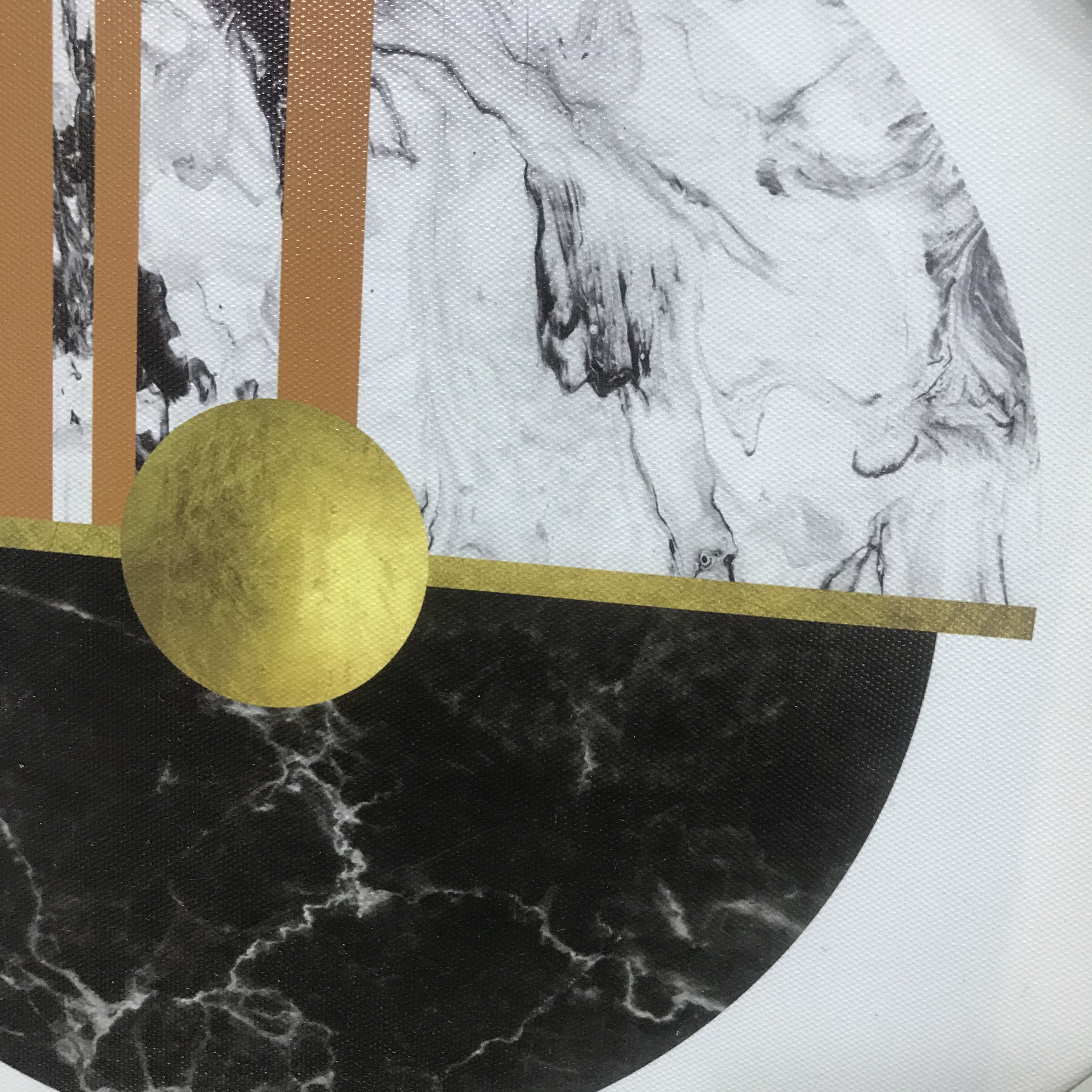 客厅餐厅抽象装饰画北欧金箔轻奢壁画卧室酒店床头挂画样板房墙画细节图