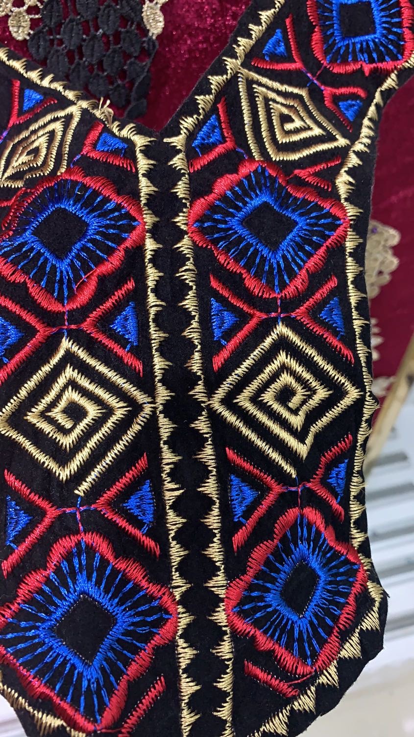 National Collar Embroidery Garment Accessories National Clothing Lace Webbing Can Be Customized details Picture