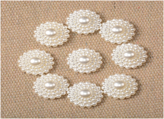 Sunflower-like pearl patch diy semi-circular pearl handmade hair accessories, headwear, children's accessories Specification image