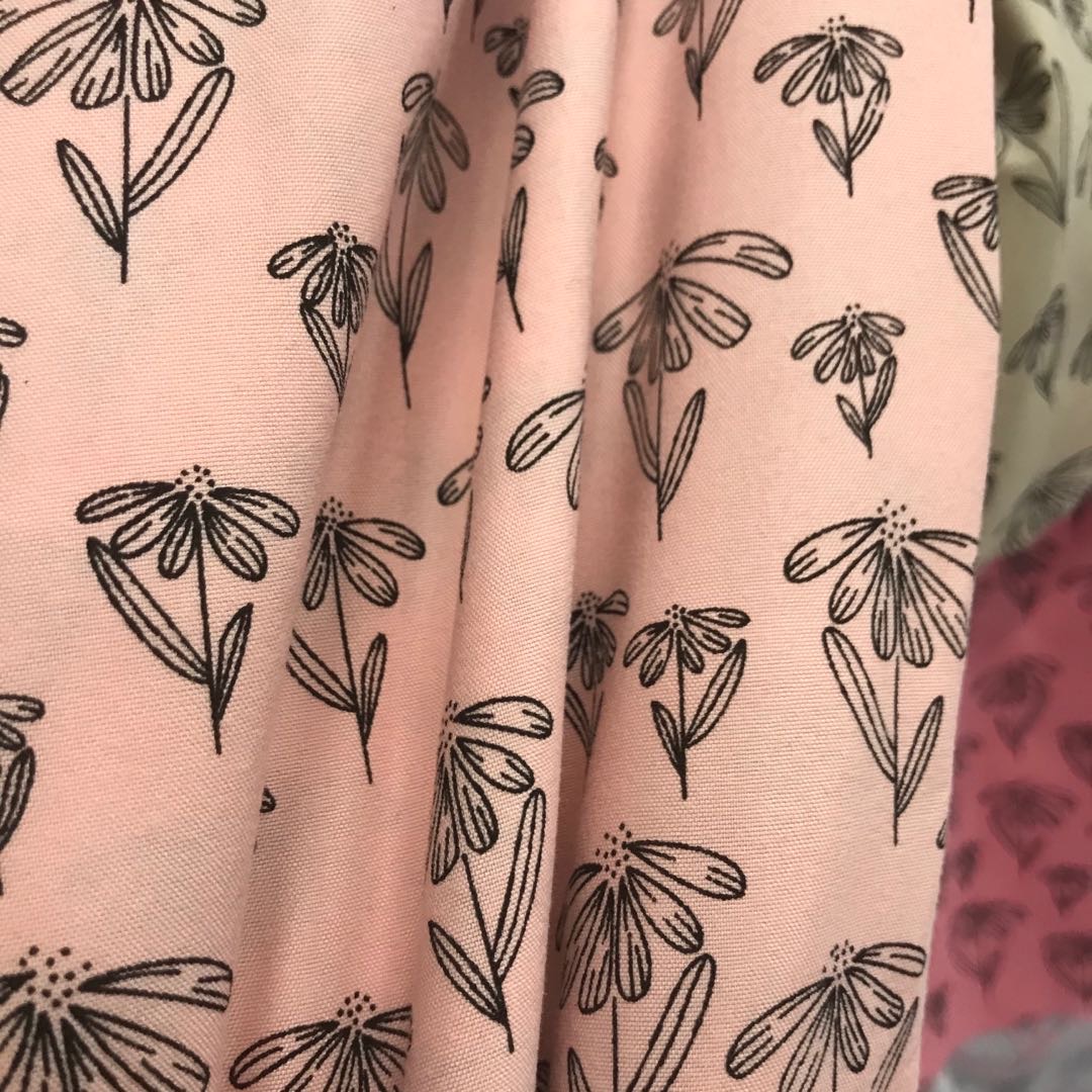 Ground Green Printed Fabric In Stock Specification drawing