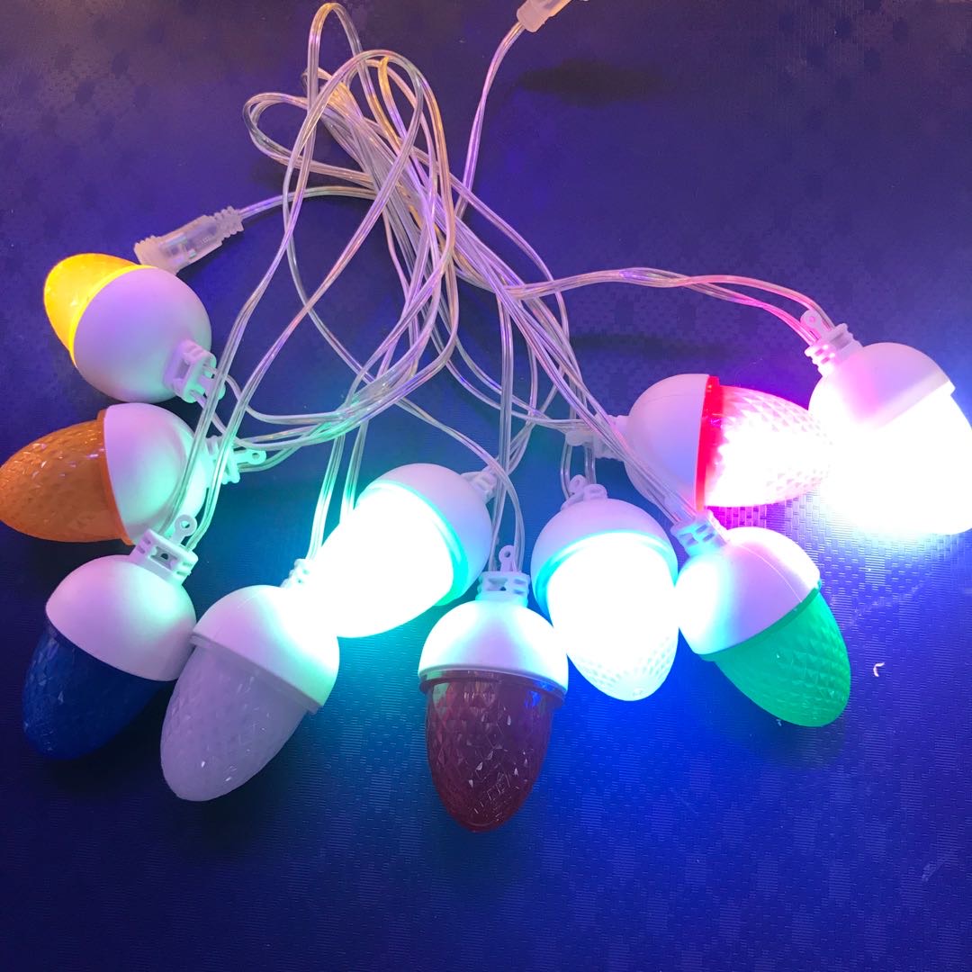 LED color light, photo wall, flashing light, string light, starry sky, room, bedroom decorative light, dormitory, battery, round ball light string details Picture