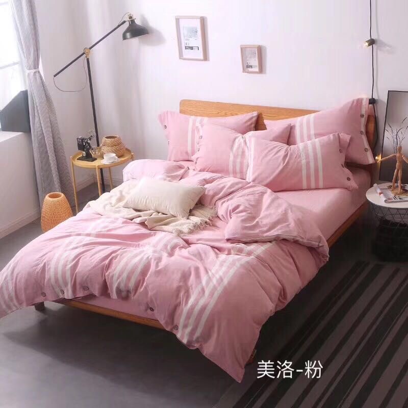 Soft and comfortable close-fitting cotton bedding set of four pieces details Picture