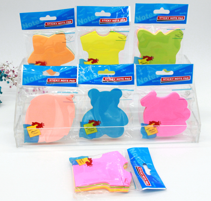 Die-cut design post it notes with 100 sheets factory wholesale Specification drawing