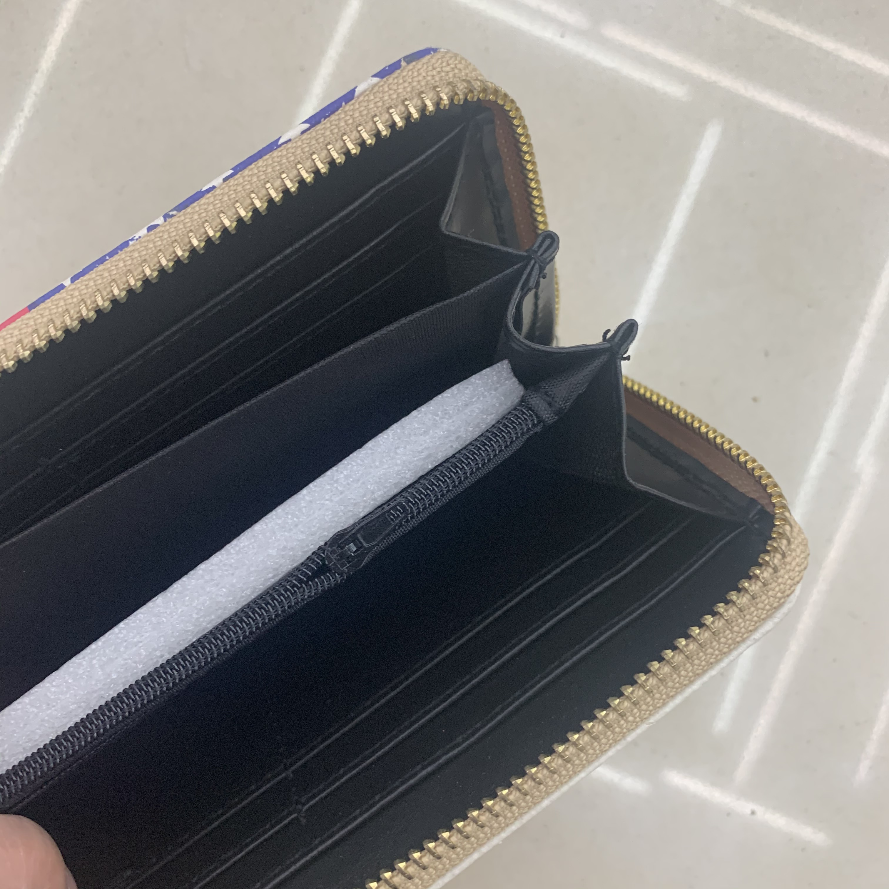 韩版国旗新款时尚女士 PU皮女式折叠简约中小零钱夹钱包女长款细节图