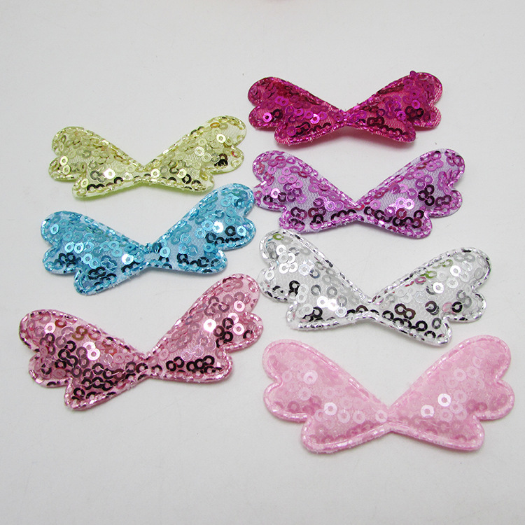Sequin Princess Wings Children's Hairpin Accessories Korean Version Of The New Handmade Diy Children's Jewelry Hair Accessories Headgear Material Specification drawing