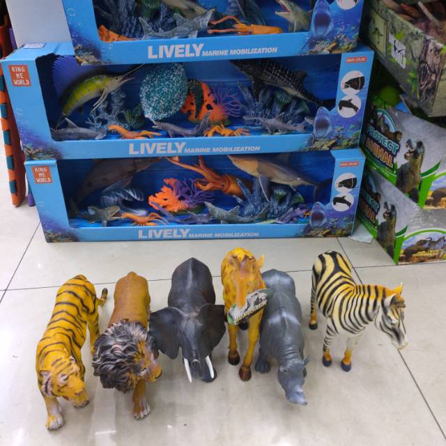 儿童玩具仿真野生动物组合