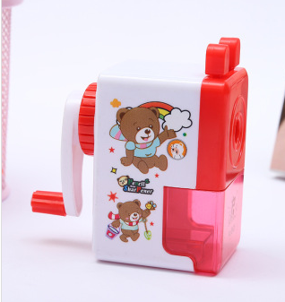 Zhengrong hand-operated cute pencil sharpener automatically into the pencil sharpener children's cartoon pencil holder details Picture