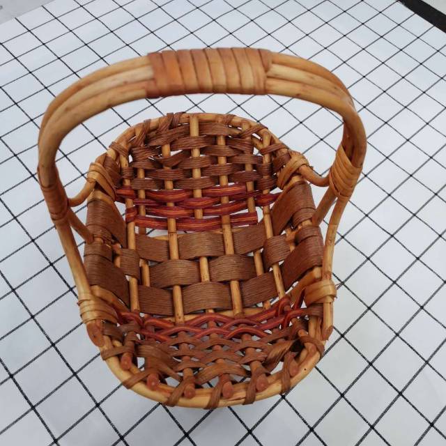 新款纯手工柳编手提篮野餐篮购物篮菜篮子水果篮鸡蛋篮