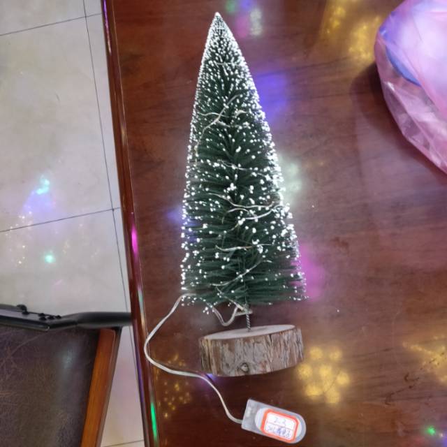 圣诞树小型圣诞树套餐儿童圣诞节装饰家用led彩灯摆件场景布置led灯产品图