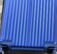 Male And Female Student Luggage Blue Combination Box Trolley Case Specification drawing