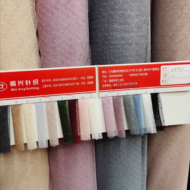 Polka dot fabric fabric for clothing, headwear and accessories