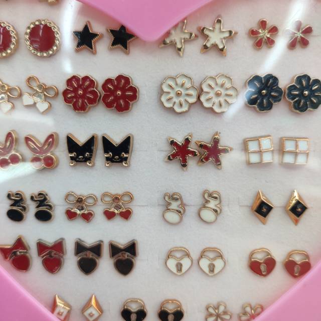 可爱卡通圣诞老人驯鹿耳钉滴油耳环产品图